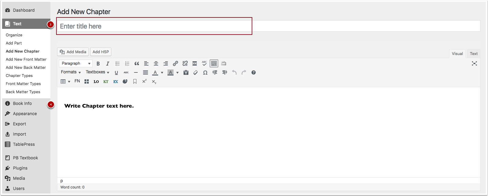 Author and Chapter Metadata