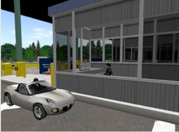 Figure A.5.3.5 Virtual world border crossing, Loyalist College, Ontario