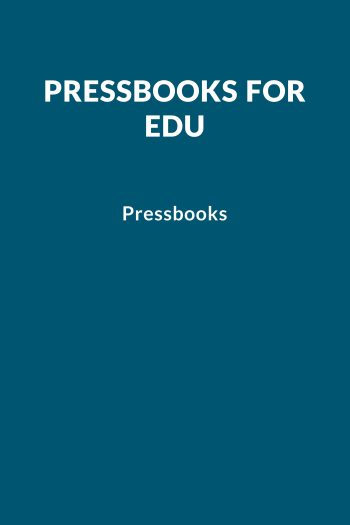 Cover image for Pressbooks for EDU Guide