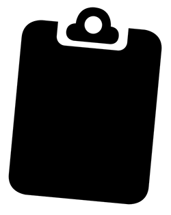 A clipboard